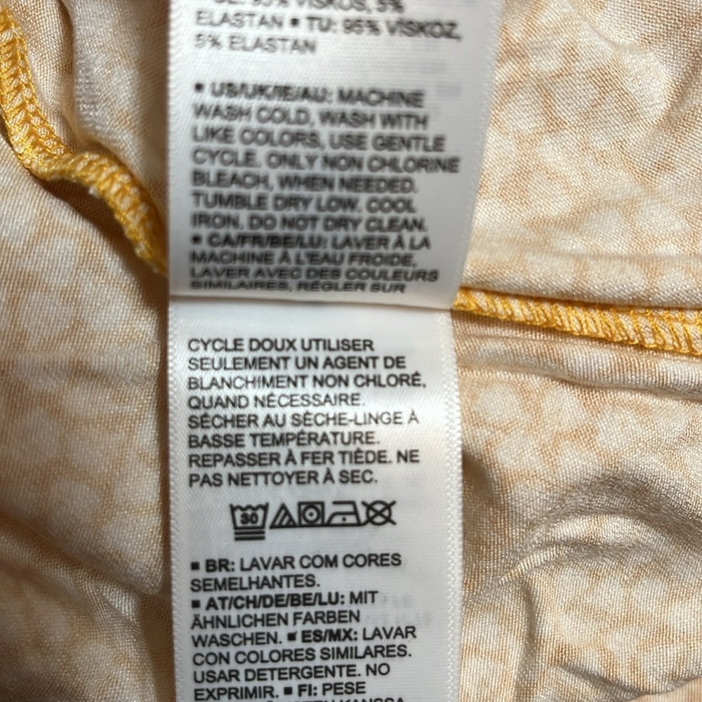 NWT Amazon Essentials Yellow Tulips Tank Swing Dress - Picture 12 of 12